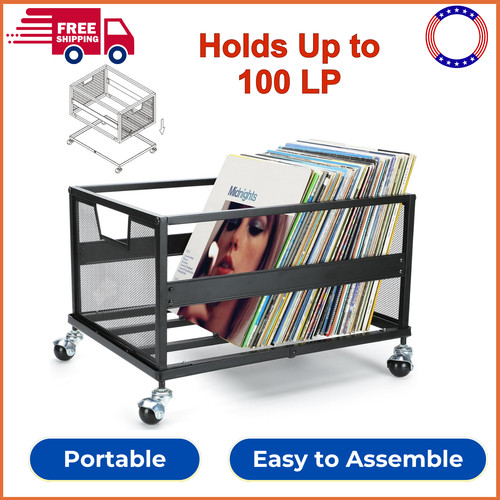 Metal vinyl record storage - vinyl,