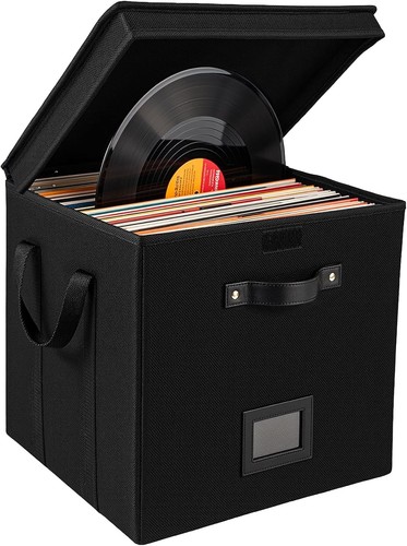 Vinyl record storage box - vinyl,