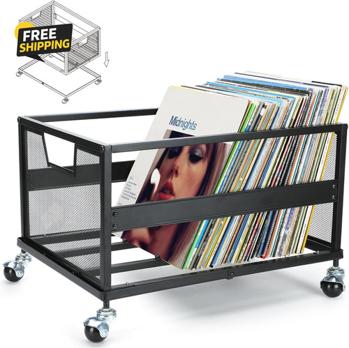 Vinyl record storage crate - vinyl,