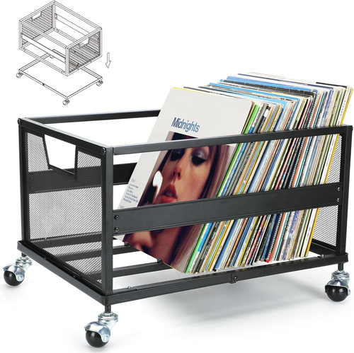 Metal vinyl record storage - vinyl,